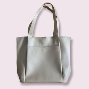 Zara Leather Tote Shoulder Bag